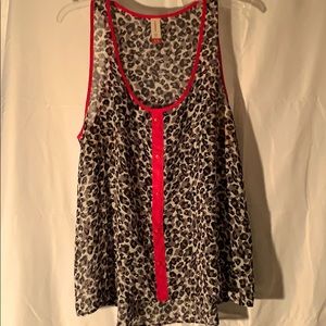 Animal print tank